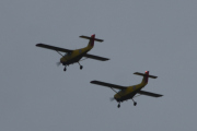 Morten 31 august 2019 - Yellow Sparrows over Høyenhall fra Kjeller flyplass, stikkordet kan være Luftforsvarets Flygeskole 139 Luftving, men er ikke sikker