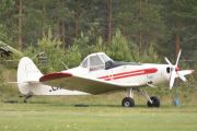 Morten 6 juli 2019 - LN-EIC på Starmoen flyplass, jeg tror det er en Piper PA-25-235 Pawnee fra 1964 som er et slepefly. Hvorfor jeg er her i dag er på grunn av at jeg har bursdag