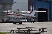 Morten 11 juli 2020 - LN-ASB på Notodden flyplass, det er Kilen Sjøflyklubb sin Reims-Cessna F172M Skyhawk fra 1974