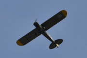 Morten 9 mai 2020 - AN-F over Høyenhall, tar jeg ikke helt feil så er det LN-ACL som er en Piper L-18C Super Cub