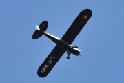 Morten 16 april 2021 - LN-NAV over Elverum, det forteller oss at det er en Piper PA-18-90 Super Cub fra 1951 som Dag eier