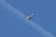 Morten 5 juni 2021 - LN-AAN over Høyenhall, her fikk jeg den også når den passerer flystripen etter jetflyet
