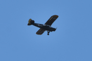 Morten 28 februar 2021 - LN-ACJ over Høyenhall, men vi har ikke presentert flyet. Det er en Piper PA-19 Super Cub fra 1953 og det er Nedre Romerike Flyklubb Veteranflygruppa som drifter det