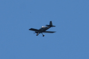 Morten 11 juli 2021 - LN-FRV over Høyenhall, det er en Van´s RV-8 som flyr her og en liten fugl er med i bilde