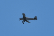 Morten 3 juli 2021 - Dobbeltdekker over Høyenhall, kanskje den er på vei til Kjeller flyplass og skal males opp der?