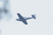 Knut 5 mars 2021 - LN-FWP over Sandermosen, det er Ole Petter som er ute med sin Piaggio Focke Wulf 149D fra 1958