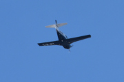 Morten 14 mars 2021 - LN-MIL over Høyenhall, men han her rakk jeg. Det er en Rockwell Commander International 112A
