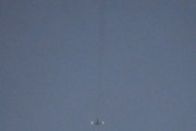 Morten 27 januar 2022 - Småfly over Høyenhall, her er jeg for sent ute på verandaen