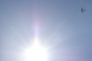 Morten 29 juli 2022 - LN-BDM besøker Høyenhall, perfekt i posisjon og vi fikk med solen