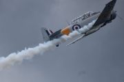 Morten 19 juni 2022 - LN-TEX over Kjeller flyplass, er det en jeg kjenner, så er det North American Harvard