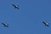 Morten 8 mai 2022 - Tre Piper L-4 Grasshopper i formasjon over Høyenhall