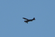 Morten 1 september 2022 - Veteranfly over Høyenhall, det ser ut som en Piper L-4, også kalt Grasshoppe. Men du er for langt unna