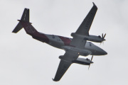 Morten 16 august 2023 - Kystvakt besøker Høyenhall, det er NOFO-Kystverket som er ute med LN-KYV som er en Hawker Beechcraft B350ER King Air fra 2011
