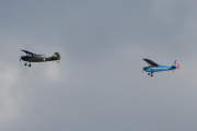 Morten 30 juni 2023 - To fly over Høyenhall, den første har jeg sittet i, og det er en Cessna 305C Bird Dog fra 1957, og den bak er en Interstate Cadet S-1A fra 1942. Jeg skulle ønske at jeg hadde råd til å sitte med dem alle...