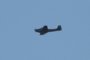 Morten 29 juli 2023 - LN-FWP over Høyenhall, det er Ole Petter som er ute med sin Piaggio Focke Wulf 149D fra 1958