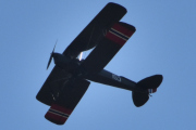 Morten 10 juni 2023 - LN-BDM besøker Høyenhall, det er Nedre Romerike Flyklubb Veteranflygruppa som kommer med sin Tiger Moth DeHavilland DH 82A fra 1941