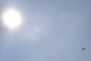 Morten 3 juni 2023 - LN-BDM over Høyenhall, det er Nedre Romerike Flyklubb Veteranflygruppa som kommer en gang til og nå fikk vi med solen