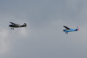 Morten 30 juni 2023 - LN-WNO og LN-SIA over Høyenhall, den første har jeg sittet i, og det er en Cessna 305C Bird Dog fra 1957, og den bak er en Interstate Cadet S-1A fra 1942. Jeg skulle ønske at jeg hadde råd til å sitte på med dem alle...