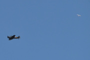 Morten 18 mai 2023 - LN-TEX over Høyenhall, dem passerer hverandre med god sikkerhetsmargin