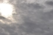 Morten 15 oktober 2023 - LN-NRF over Høyenhall, det er Nedre Romerike flyklubb vi for sammen med solen. Kan bli litt tøff den her...