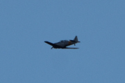 Morten 4 oktober 2023 - LN-TEX over Høyenhall, det er Norwegian Spitfire Foundation som er ute med sin North American AT-6G Harvard fra 1944. Jeg kom for sent ut her
