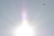 Morten 5 oktober 2023 - LN-FTS over Høyenhall, noen ganger er vinkelen slik at du bare har en sjanse - her er solen
