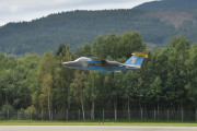 Morten 3 september 2023 - Telemark Airshow 2023, klokken er 12.46 og nå skal Saab 105 SK-60A opp i luften