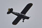 Morten 2 september 2023 - LN-ACL besøker Høyenhall, det er Nedre Romerike Flyklubb Veteranflygruppa som kommer med sin Piper PA-19 Super Cub fra 1953