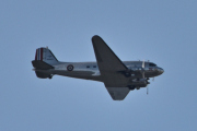 Morten 30 september 2023 - LN-WND over Høyenhall, det er Stiftelsen Dakota Norway som er ute på en prøvetur med sin McDonnell Douglas C-53D Skytrooper fra 1942