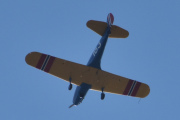 Morten 6 august 2024 - LN-BIF besøker Høyenhall, det er Nedre Romerike Flyklubb Veteranflygruppa som kommer med sin Fairchild PT-19A Cornell M-62A nr.163 fra 1944. Se så fine vinger den har fått