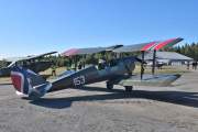 Morten 14 september 2024 - LN-BDM på Flydagen Hamar. Denne dobbeltdekkeren kjenner jeg godt, det er en DeHavilland DH 82A Tiger Moth fra 1941 som Nedre Romerike Flyklubb Veteranflygruppa eier. Jeg tror det var i 2016 jeg så den første gang, og den har jeg sett både her og der