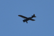 Morten 12 april 2025 - LN-ACL over Høyenhall, det er Nedre Romerike Flyklubb Veteranflygruppa som er ute med sin Piper PA-19 Super Cub fra 1953. Jeg så dem 10 april 2020 og 5 april 2023 også