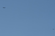 Morten 12 august 2025 - Diamond DA-40NG over Høyenhall, klokken er 12.05 og jeg får Lufthansa med på samme bilde. Jeg var litt for sent ute, men husker fremdeles 15 mai 2025