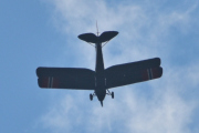 Morten 18 juli 2025 - Tiger Moth over Høyenhall, det er kun tre som ser slik ut fra undersiden. Det er LN-BDM og LN-MAX og LN-KFT som alle er en DeHavilland DH-82A Tiger Moth