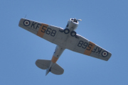 Morten 19 juli 2025 - LN-TEX besøker Høyenhall, hva Norwegian Spitfire Foundation gjorde med sin North American T-6G Harvard fra 1944, før jeg kom ut på verandaen får jeg vel aldri vite