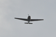Morten 30 juli 2025 - LN-BII besøker Høyenhall, det er Anne som kommer med sin Saab 91B Safir fra 1954