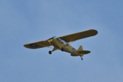 Morten 11 juni 2025 - LN-TSX besøker Høyenhall, jeg tror det er Grenland Flyklubb som kommer med sin Piper PA-18-95 Cub fra 1953