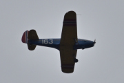 Morten 22 juni 2025 - LN-BIF besøker Høyenhall, Nedre Romerike Flyklubb Veteranflygruppa er allerede i posisjon med sin Fairchild PT-19A Cornell M-62A nr.163 fra 1944