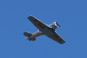 Morten 28 juni 2025 - LN-TEX over Høyenhall, jeg kommer hjem fra Drøbak og ser Norwegian Spitfire Foundation kommer med sin North American T-6G Harvard fra 1944