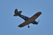 Morten 31 mai 2025 - LN-BIF besøker Høyenhall, her kommer Nedre Romerike Flyklubb Veteranflygruppa med sin Fairchild PT-19A Cornell M-62A nr.163 fra 1944