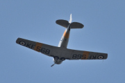 Morten 31 mai 2025 - LN-TEX besøker Høyenhall, dem kommer med sin North American T-6G Harvard fra 1944