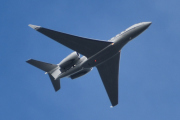 Morten 17 september 2025 - N650EB over Høyenhall, det er en Gulfstream G650ER som jeg tror er fra 2021. Jeg tror ikke at jeg har sett den før