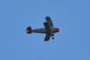 Morten 6 september 2025 - LN-INA over Høyenhall, klokken er 16.41 og jeg har vært på hytta i dag. Det er Finn Terje som er ute med sin CASA 1.131E Bücker Jungmann fra 1957 og malt som Spanish Air Force 781-3