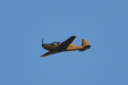 Morten 7 september 2025 - LN-BII over Høyenhall, klokken er 17.42 og det er Anne som kommer med sin Saab 91B Safir fra 1954