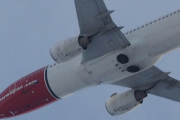 Knut 9 desember 2018 - Norwegian over Botanisk hage