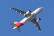 Morten 2 februar 2020 - EC-JDL over Høyenhall, det er Iberia Airlines som kommer med sin Airbus A319-111 fra 2004 og heter Los Llanos de Aridane
