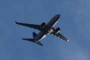 Morten 9 april 2021 - LN-TUJ over Høyenhall, her kommer SAS Scandinavian Airlines med sitt Boeing 737 NG / Max