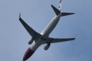 Morten 25 august 2021 - LN-DYK over Høyenhall, litt blå himmel så er vi der. Dette er Norwegian Air Shuttle AOC som kommer med sin Boeing 737-8JP fra 2011. Flyet er nesten 11 år gammelt og har navnet Carl Larsson som var en svensk maler