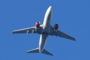 Morten 31 august 2021 - SE-RES over Høyenhall, et fly som har hatt mange eiere, men nå er det SAS Scandinavian Airlines som eier det
