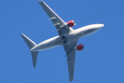 Morten 31 august 2021 - SE-RES over Høyenhall, det er en Boeing 737-700 som er over 20 år gammelt